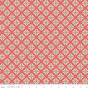 Mercantile Sentimental Tea Rose Yardage C14396-Tearose by Lori Holt of Bee in my Bonnet for Riley Blake Designs Sold in 1/2 yard increments.