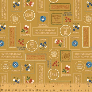 Forget Me Not: Stamps in Ochre Forget Me Not: Stamps in Ochre