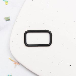 1.5" Rectangle Ring Matt Black SSCH19 by Stitch Supply Co Bag Hardware