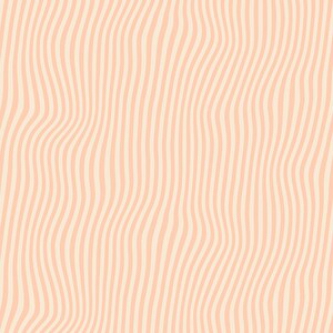 May include: A repeating pattern featuring vertical, wavy lines in alternating shades of soft peach and cream. The lines flow in a consistent, undulating motion across the entire surface, creating a rhythmic and balanced visual texture throughout.