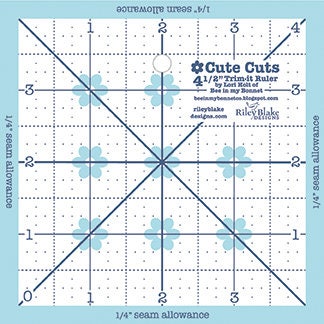Free Ship Cute Cuts Trim it Square ruler set by Lori Holt | Etsy