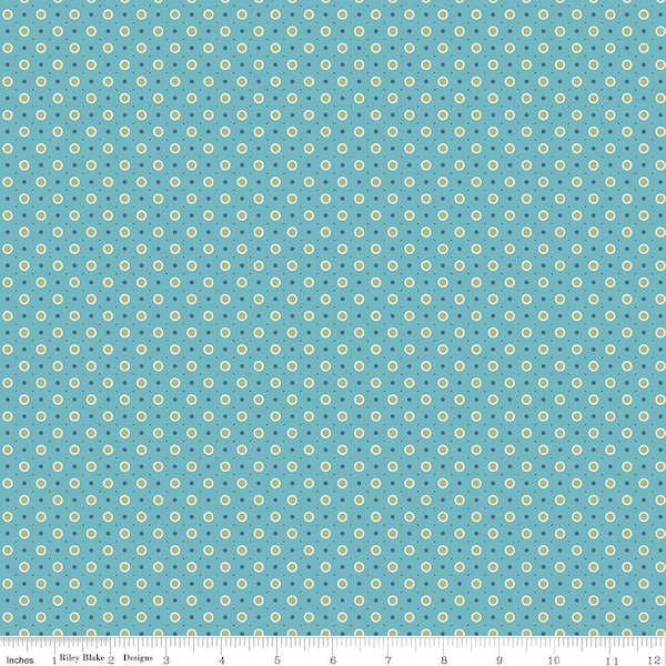 Bee Dots Vera Cottage Yardage C14172-Cottage by Lori Holt of A Bee in My Bonnet for Riley Blake Designs