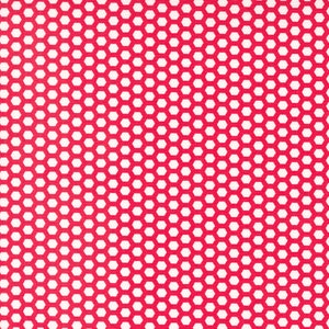 Berry Basket Honeycomb in Cranberry 24156 12  by April Rosenthal Sold in 1/2 yard Increments
