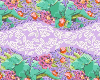 Roar! Trifecta Mist sold 1/2 yard PWTP223.Mist  by Tula Pink for Free Spirit Fabrics