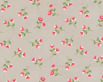 Beautiful Day Rosebuds Stone Yardage 29133-13 by Corey Yoder for Moda Fabrics Sold in 1/2 yard increments cut continuously