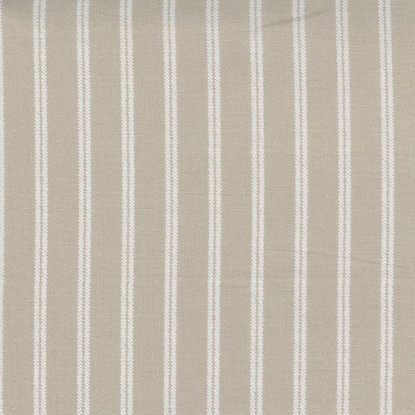 Flower Pot Garden Row Stripe Taupe 5167-14 by Lella Boutique for Moda  Fabrics