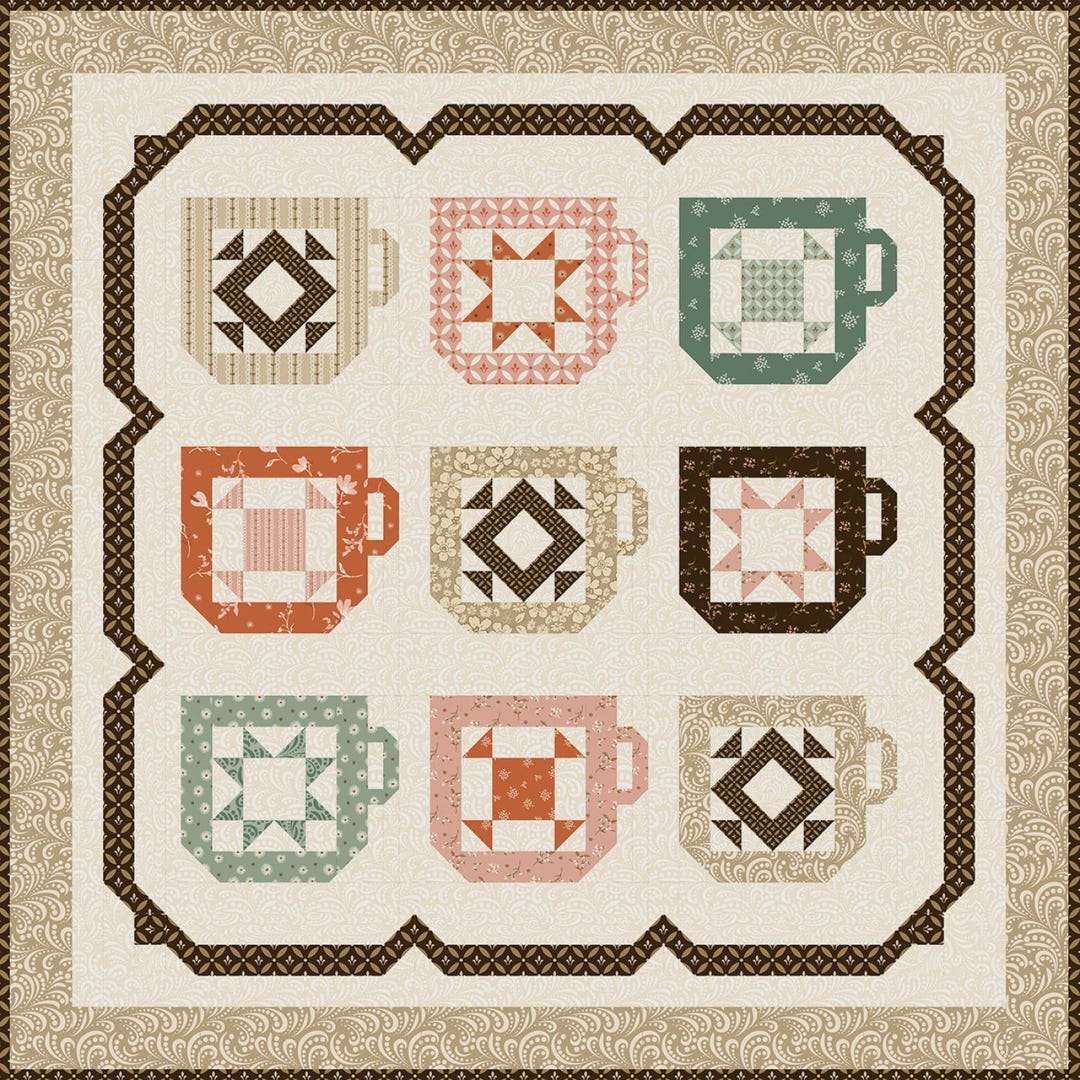 Mug Collection Quilt Pattern PM835 From Pieces From My Heart by Gervais ...
