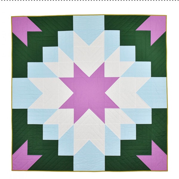 Etoile Quilt Pattern by Patchwork and Poodle, Elaine Bergman Multiple sizes