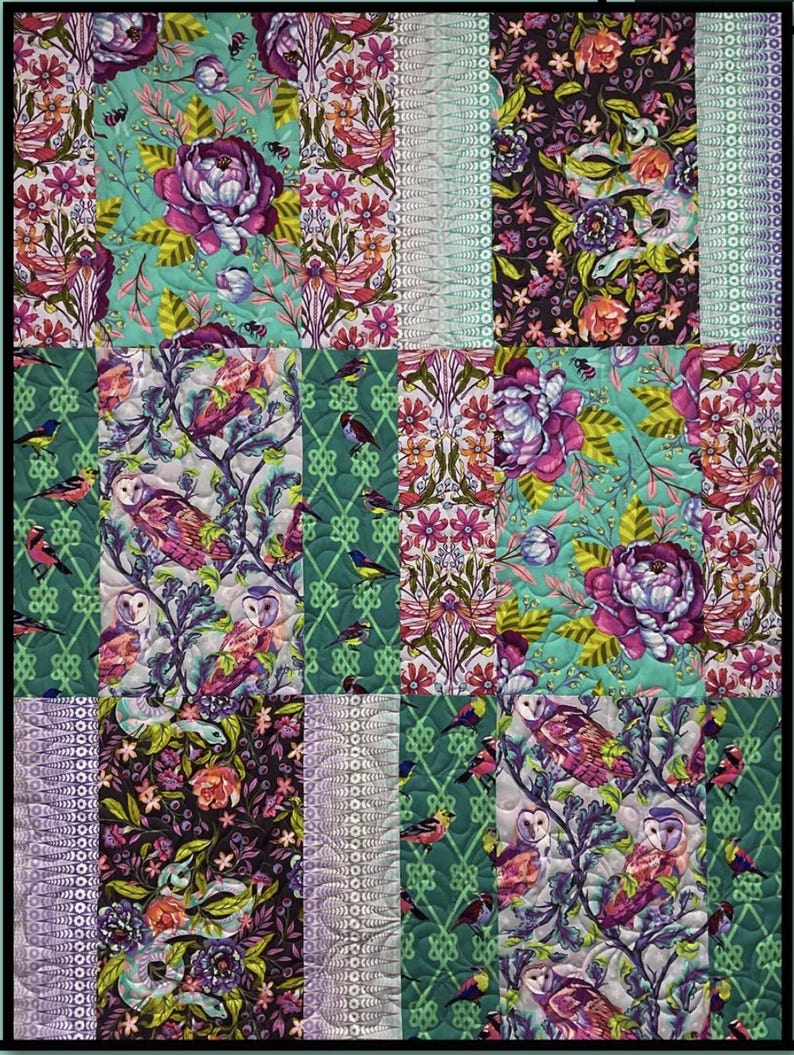 Moonstone Quilt Pattern Villa Rosa Designs Finished 37in X 50in - Etsy
