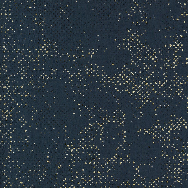 Spotted Navy 1660-154M Day in Paris by Zen Chic for Moda Fabrics sold in 1/2 yard increments