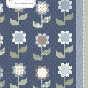 Cottage Blossom Quilt Pattern LB142 by Vanessa Goertzen for Lella Boutique Finished Size 77&quot; x 81 1/2&quot;