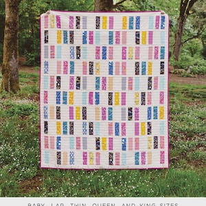 The Natalie Quilt Pattern KTQ185  by Kitchen Table Quilting (baby, lap, twin, queen and king sizes)