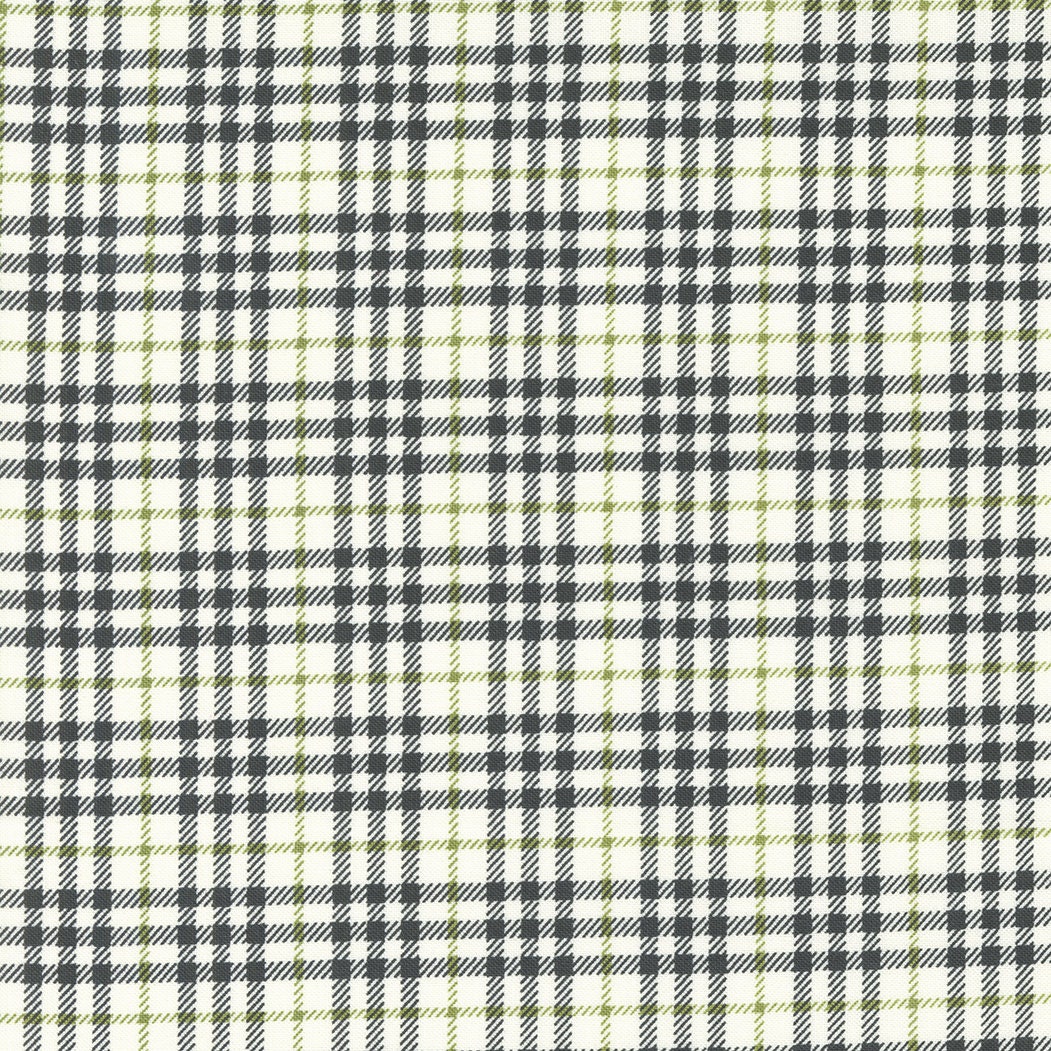 Main Street Picnic Plaid Vanilla Black Yardage 55644-15 by Sweetwater ...