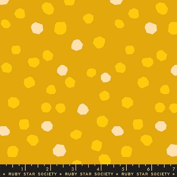 First Light Chunkydots Goldenrod HALF YARD INCREMENTS RS5048-16 Ruby Star Society Moda Fabrics