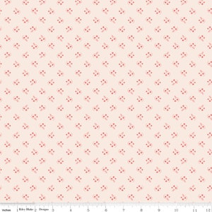 Mercantile Reminisce Background Coral C14404-Coral by Lori Holt of Bee in my Bonnet for Riley Blake Designs Sold in 1/2 yard increments