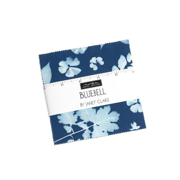 Bluebell Charm Pack 5" By Janet Clare for Moda Fabrics 16960PP bin 5