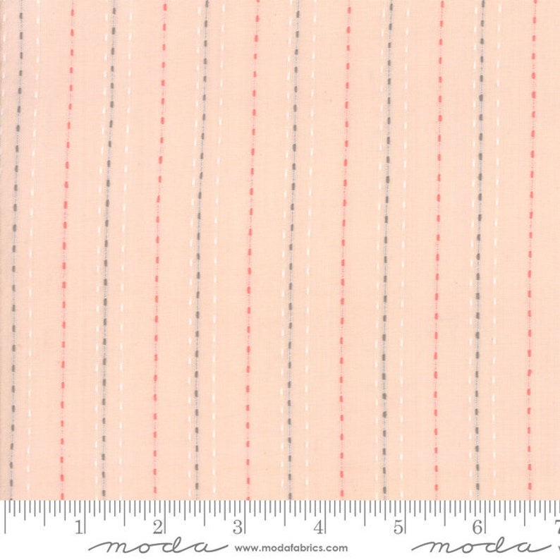 Sugarcreek Wovens Blush Ticking Stripe Yardage SKU# 12230-11