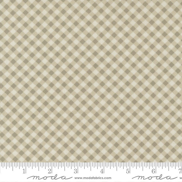 Sweet Liberty Gingham Cobblestone 18754-15 by Brenda Riddle for Moda Fabrics