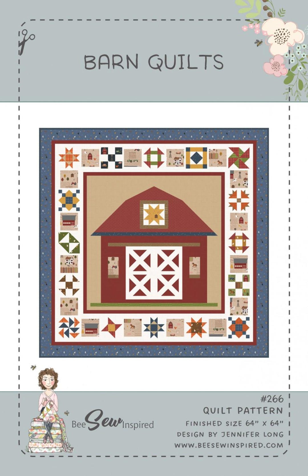 Barn Quilts Pattern # BS1266 From Sew A Story / Bee Sew Inspired by ...