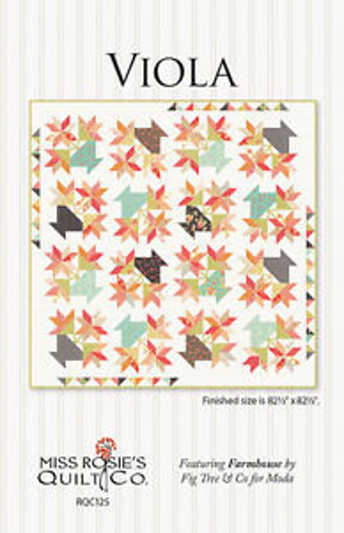 Viola Quilt Pattern by Miss Rosie's Quilt Co RQC125 Etsy