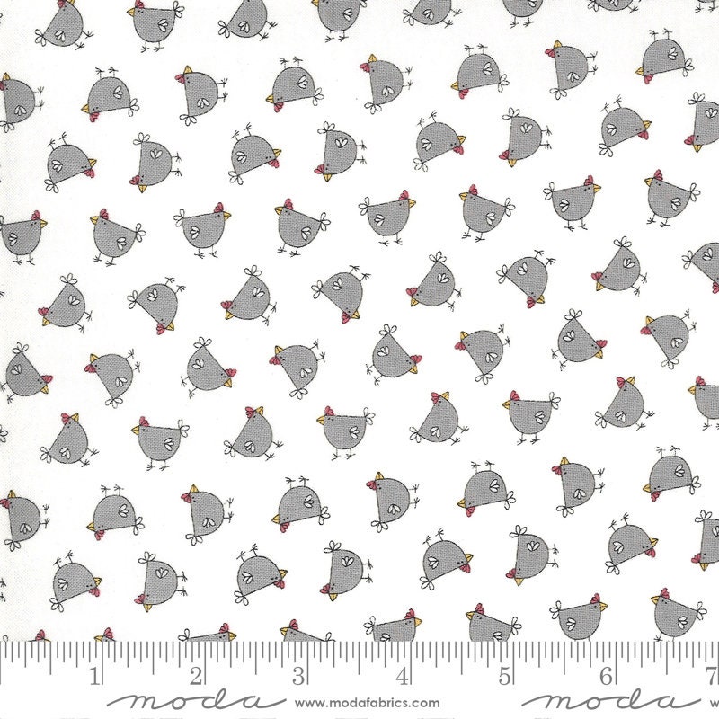SPRING CHICKEN Moda Fabric by Sweetwater / Gingham, Spring Colors