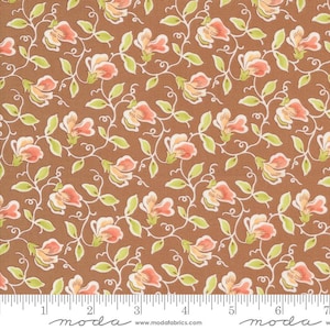Portofino Sweet Pea Sienna Yardage 35392-22 by Fig Tree for Moda Fabrics sold by 1/2 yards cut continuously.