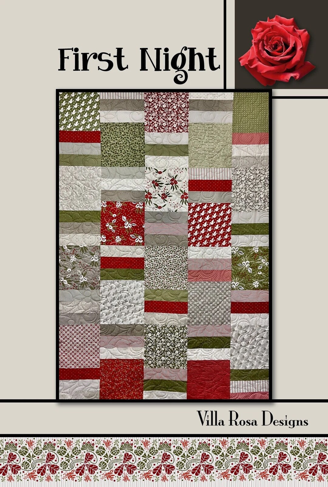First Night Printed Pattern Villa Rosa Designs Size 48