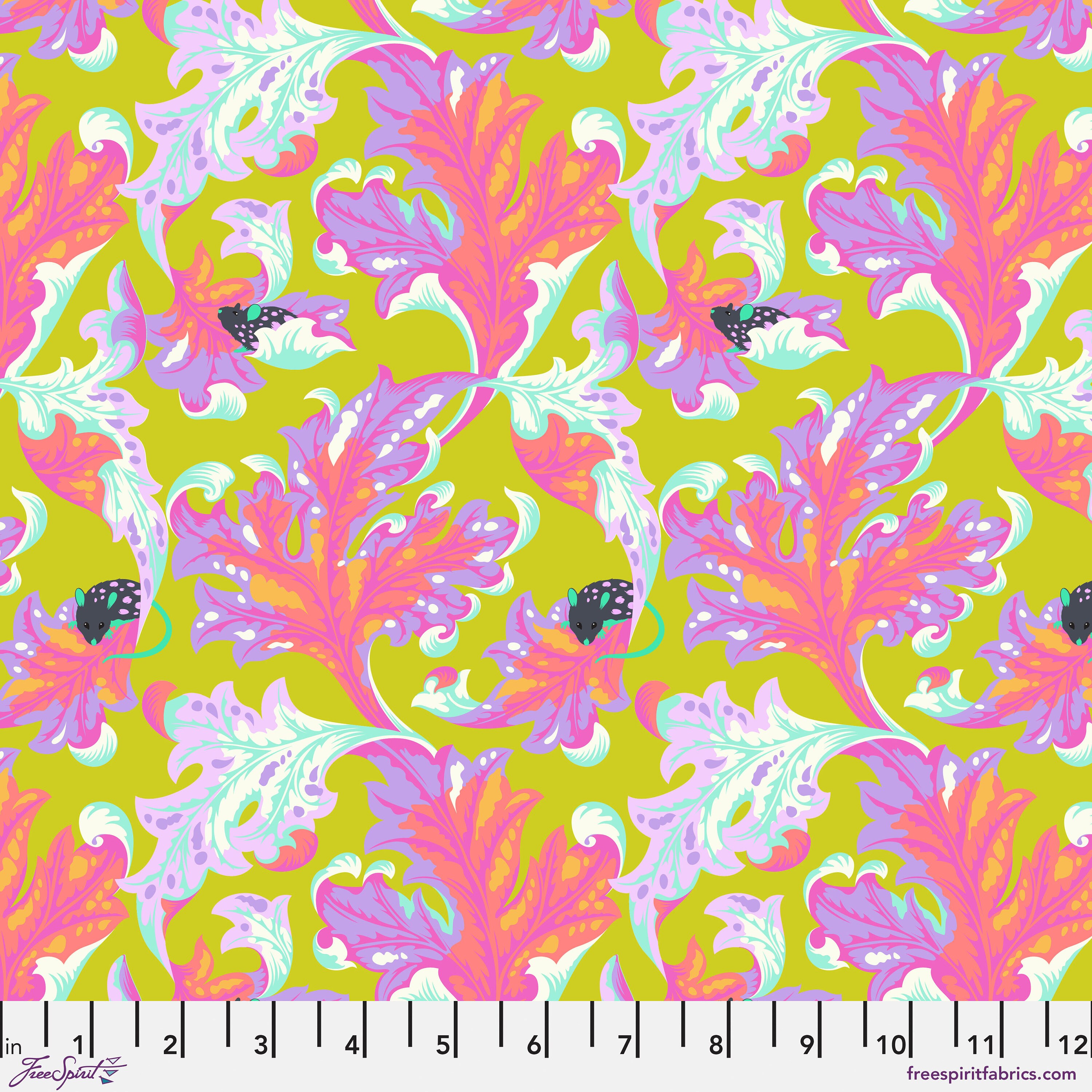 Tabby Road Dejavu Eek Yardage Pwtp093.electroberry by Tula