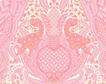 Roar! Gift Rapt - Blush sold 1/2 yard increments PWTP224.Blush by Tula Pink for Free Spirit Fabrics