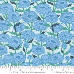 Love Letter November Lightest Blue Yardage 37122-34 by Lizzy House for Moda fabrics sold in 1/2 yard increments