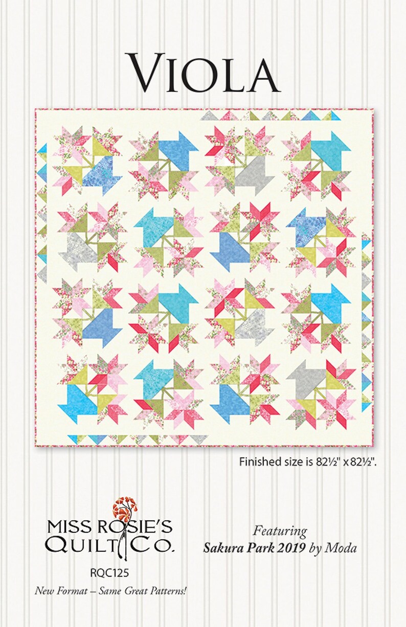 Viola Quilt Pattern by Miss Rosie's Quilt Co RQC125 Etsy