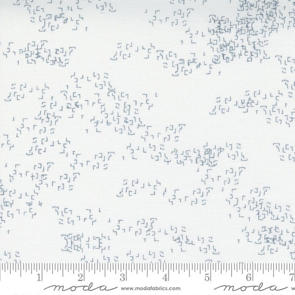 Modern Background More Edgy White Yardage 1769-13 by Zen Chic for Moda Fabrics