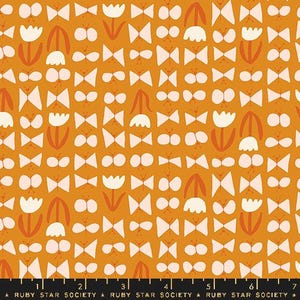 Bird is The Word Butterflies Turmeric by Kimberly Kight RS3081-14  for Ruby Star Society Sold in 1/2 yard Increments cut continuously