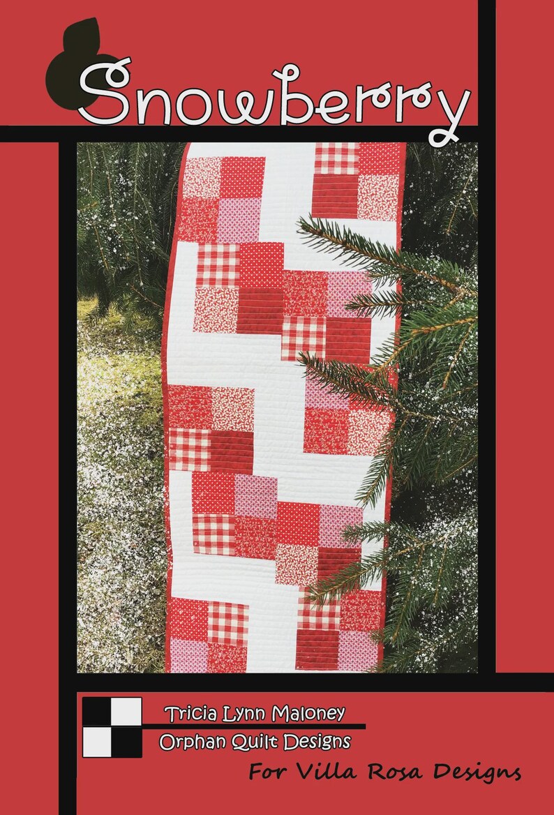 Snowberry Pyrex Pattern Snowberry Quilt Pattern Only - INSTANT DIGITAL DOWNLOAD - From Tricia ...