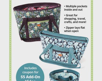 Two Little Totes  PBA314 Pattern byAnnie 2 simple-to-make totes in two compact sizes