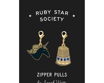 Sarah Zipper Pulls 2ct  RS7040 Ruby Star Society