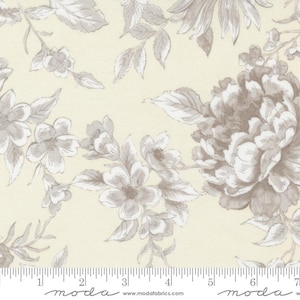 Sandalwood Camellia Opal yardage 44381-11 by 3 Sisters for Moda Fabrics Sold 1/2 yard increments