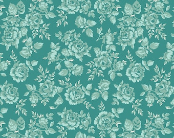 Home Town Teal Parry Yardage C13580-Teal by Lori Holt for Riley Blake Designs