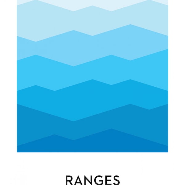 Ranges Quilt Pattern MHC018 by Modern Handcraft, 64" x 78"