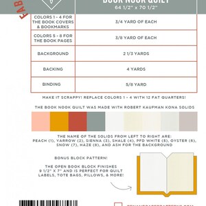 Book Nook Quilt Pattern PPP36 From Pen & Paper Patterns by Lindsey ...