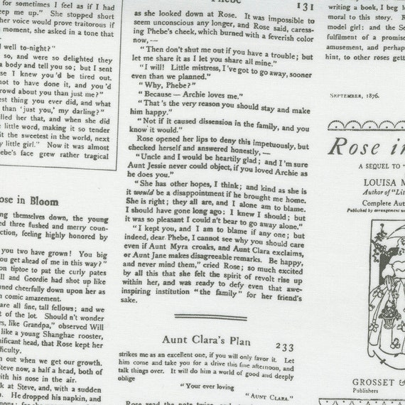 Love Note - Alcott Book Pages in Cloud Love Note - Alcott Book Pages in Cloud