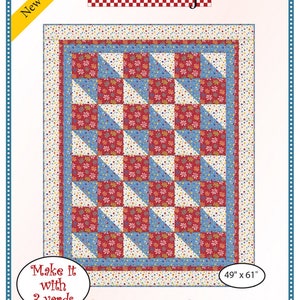Boxes and Bows 3 yard Quilt Pattern by Fabric Cafe #091522-01 Bin MP