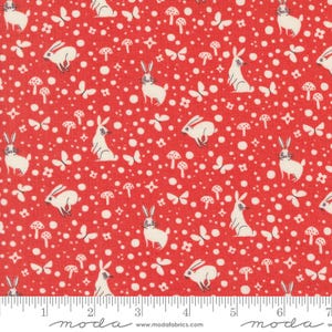 Love Letter Wonder Dot Red Yardage 37127-18 by Lizzy House for Moda fabrics sold in 1/2 yard increments