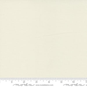 Moda Bella Solids Yardage Porcelain - 9900-182 by Moda Fabrics sold in 1/2 yard increments cut continuously