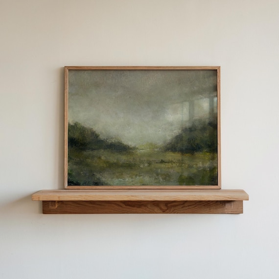 Vintage Moody Landscape Art Print English Countryside Painting Antique French Country Art English Cottage Decorating Modern Farmhouse Decor