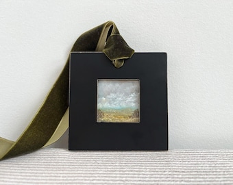 Vintage Inspired Landscape Art-English Countryside Painting-European Landscape Painting-Antique Landscape Painting-Tiny Art-Hanging Art