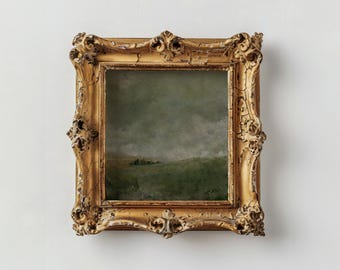 Vintage Moody English Countryside Painting Rustic Kitchen European Art Landscape Antique Country French Art Farmhouse Decorate Art Print