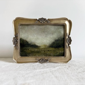 Dipinto d'epoca di campagna inglese, cucina rustica, arte europea, paesaggio, arte antica francese, fattoria, decorazione, stampa artistica