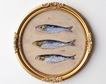 Sardine Art Kitchen Tinned Fish Sardine Art Prints Posters Lake House Decorating Coastal Granddaughter Poster Fisherman Core Aesthetic Fish