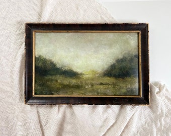 Framed Vintage Landscape Art Print|Vintage Art|Antique Painting|English Countryside|English Landscape Art|Old World European Oil Painting